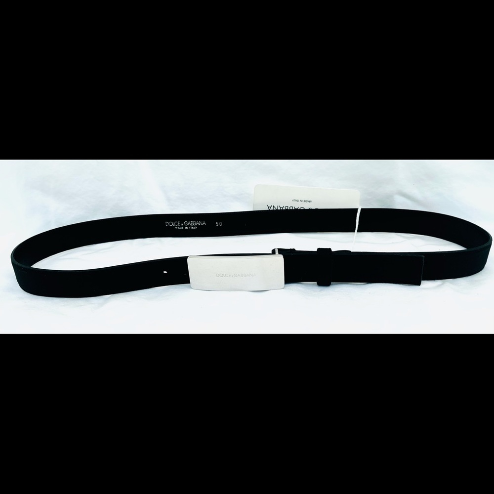 Dolce & Gabanna Men’s silver buckle Belt